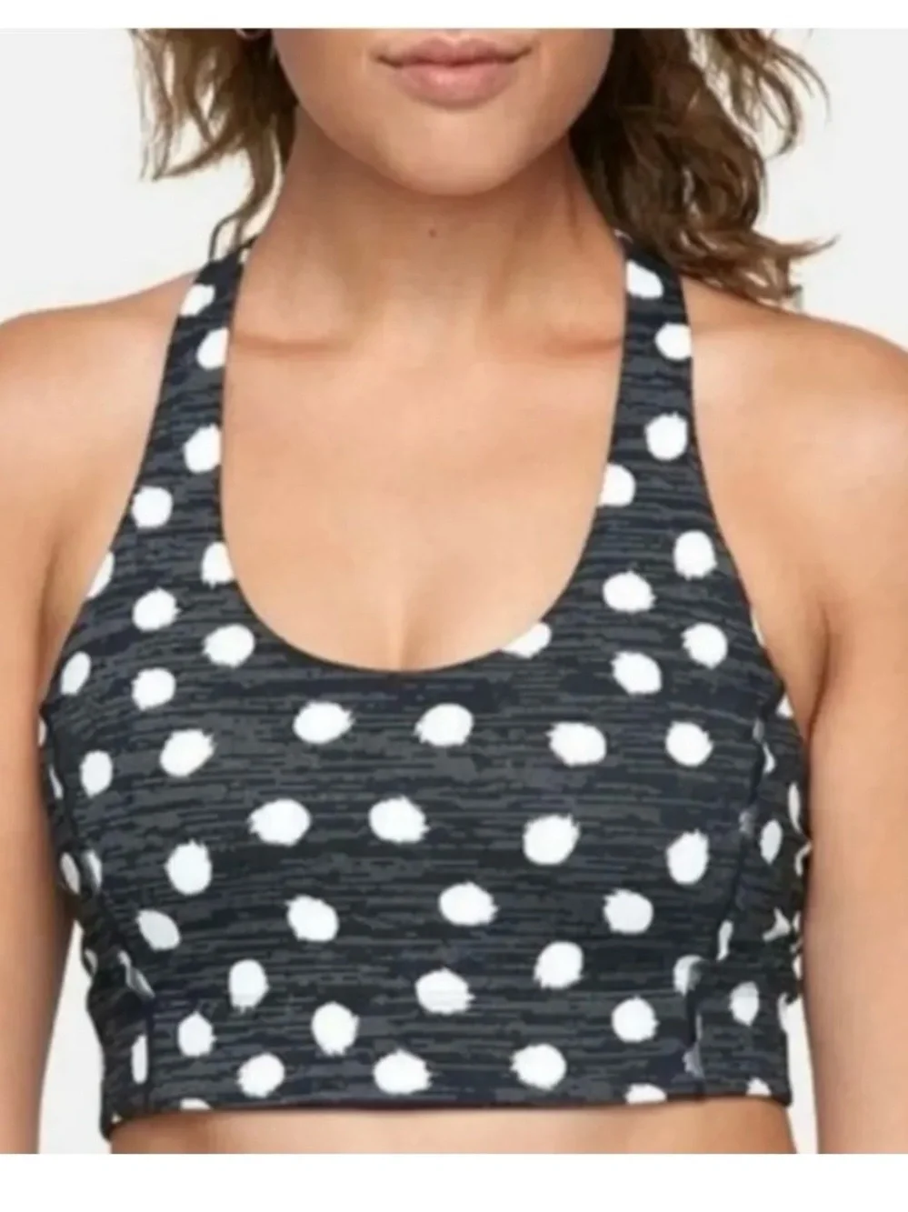 Outdoor Voices Doing Things Sports Bra Polka Dot